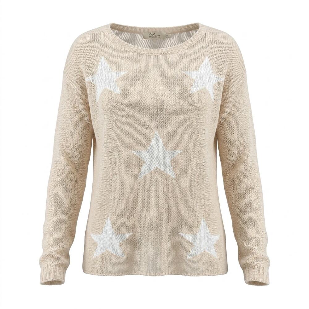 Wooden Ships Mohair Blend Star Loose Open Knit Sweater Women Size S